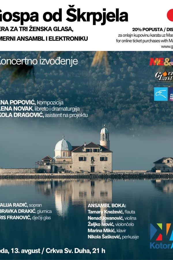 KotorArt zavr&scaron;ava svoje 24. izdanje savremenom operom &bdquo;Gospa od &Scaron;krpjela&ldquo;