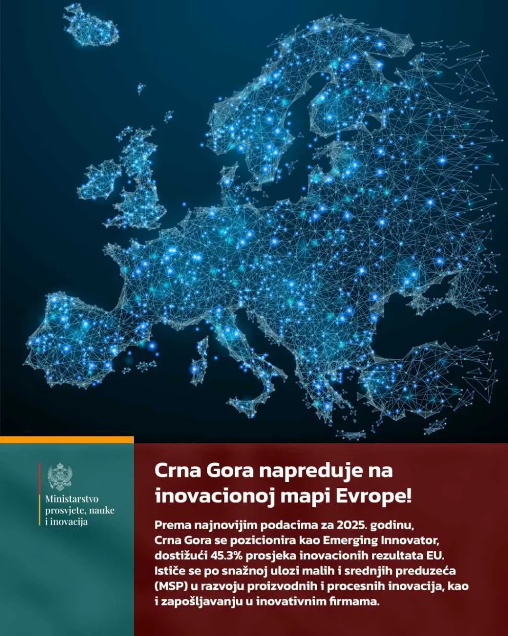 MPNI: Crna Gora napreduje na inovacionoj mapi Evrope