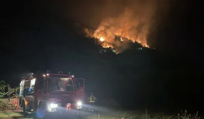 Zbog požara zaustavljen saobraćaj kod Kufina