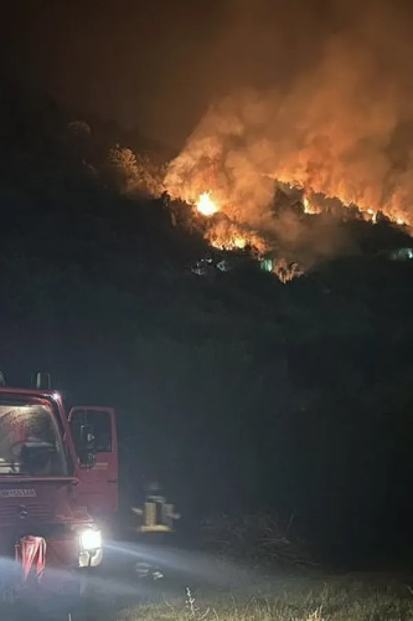 Zbog požara zaustavljen saobraćaj kod Kufina