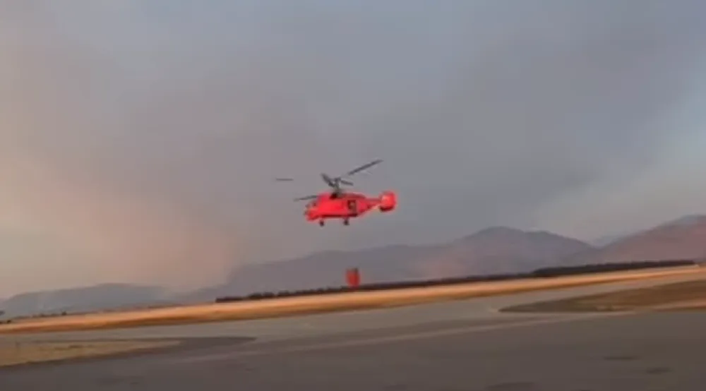 MUP Srbije objavio snimak ga&scaron;enja požara u Crnoj Gori