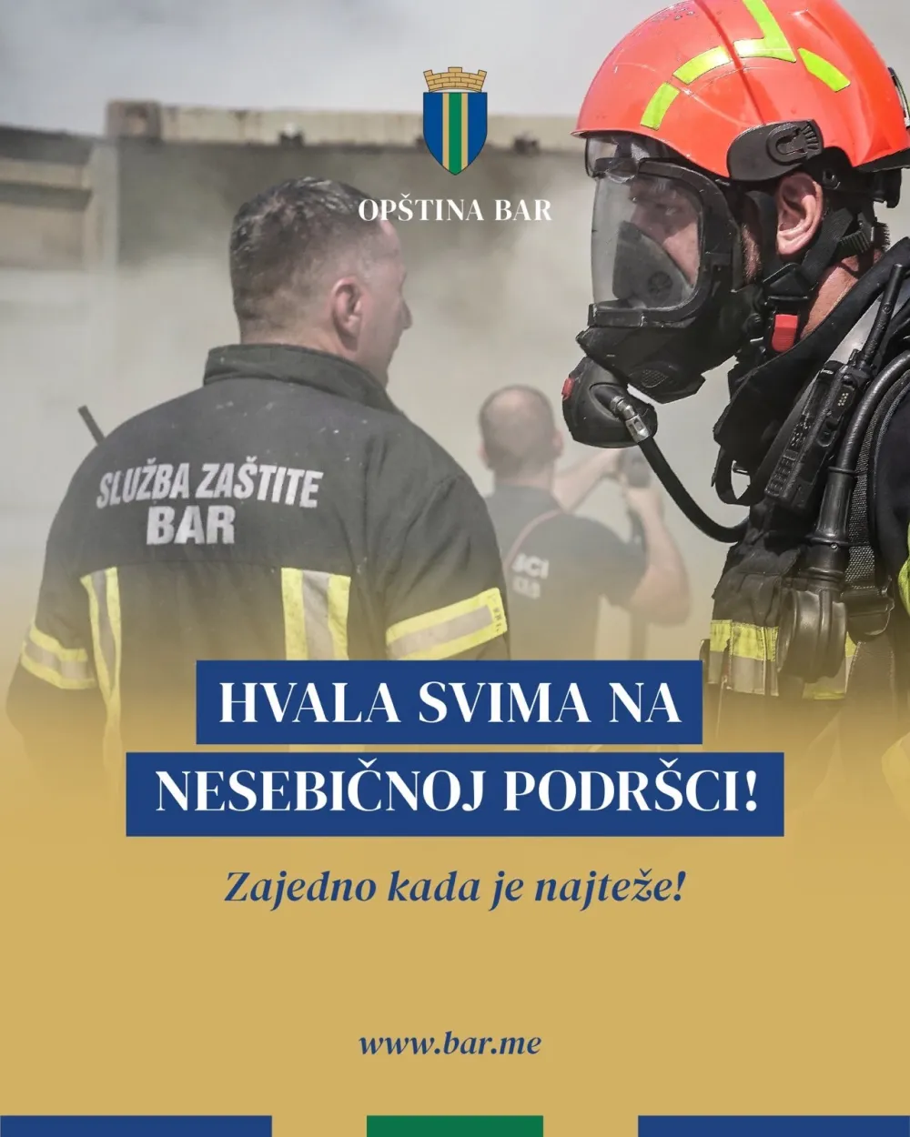 Op&scaron;tina Bar: Nakon tri dana situacija pod kontrolom, hvala svima na nesebičnoj podr&scaron;ci