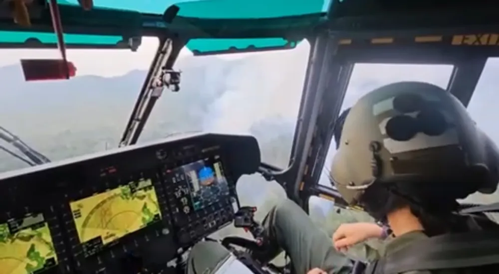 Ma&scaron;arski helikopter gasi požar u Danilovgradu