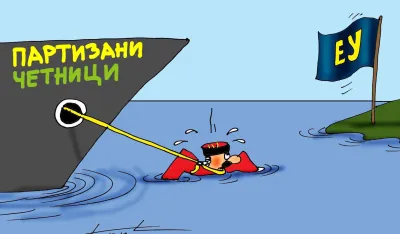 Goran &Scaron;ćekić karikatura Dana