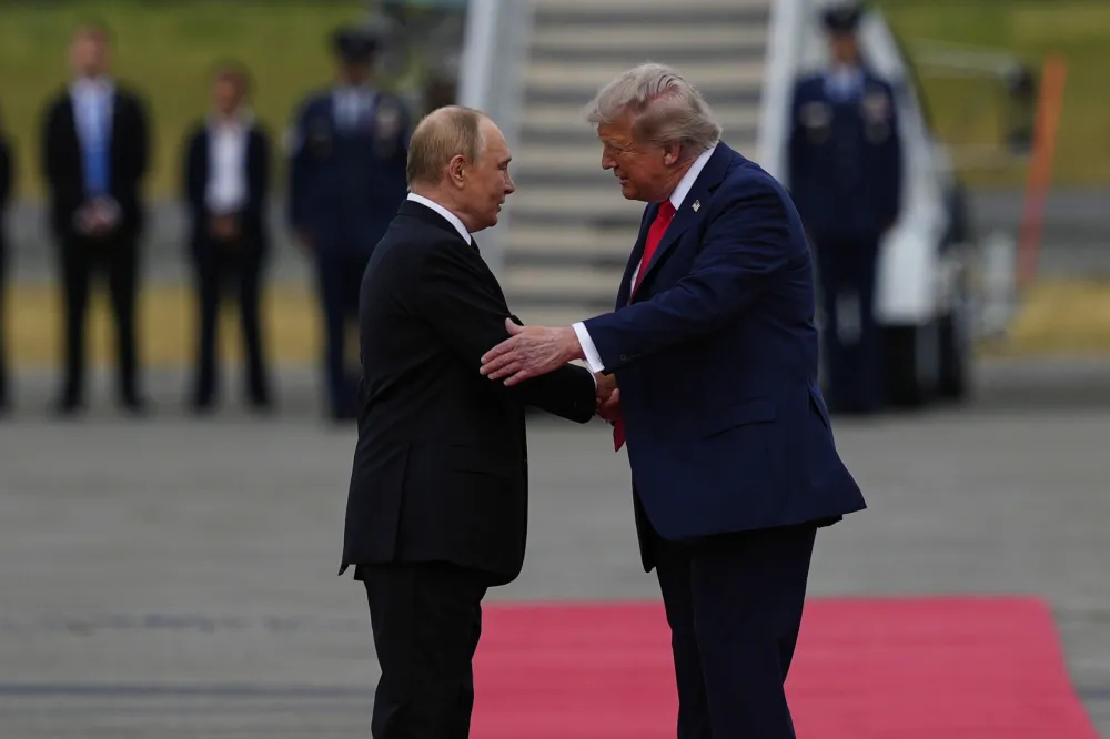 DOnald Tramp i Vladimir Putin, susret na ALjasci