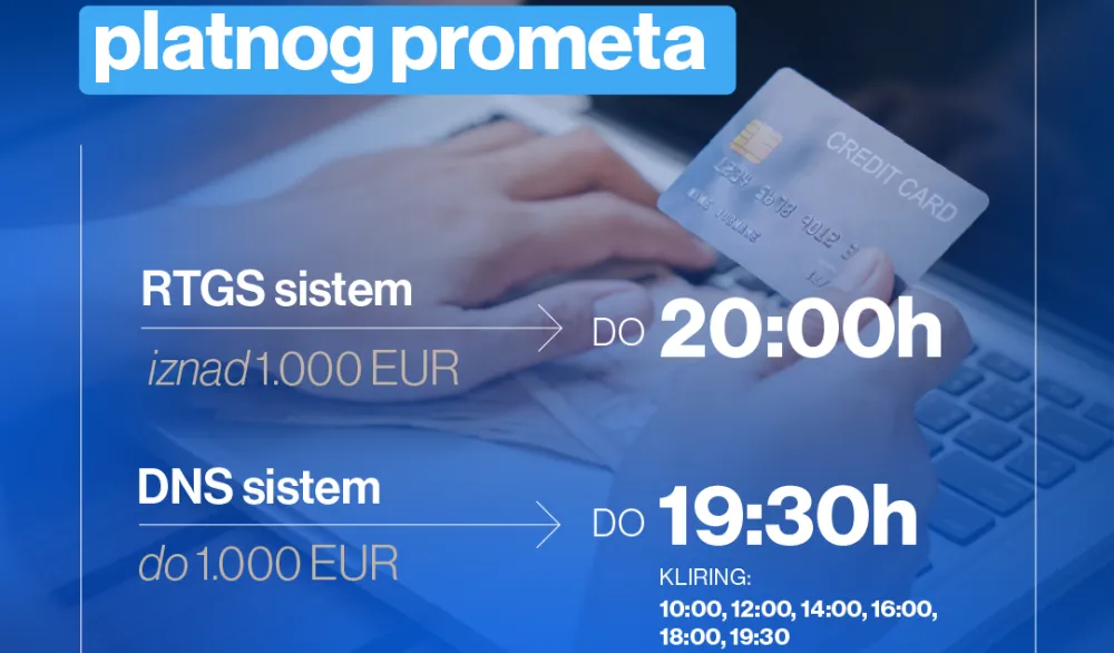 novo radno vrijeme platnog prometa