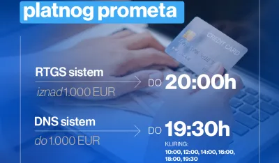 novo radno vrijeme platnog prometa