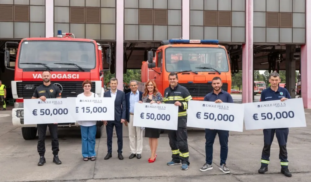 Alabar donirao 215.000 eura vatrogascima Podgorice, Ulcinja, Kola&scaron;ina i Žabljaka i NVO Gorani