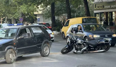 Udes u Podgorici: Povrijeđen motociklista