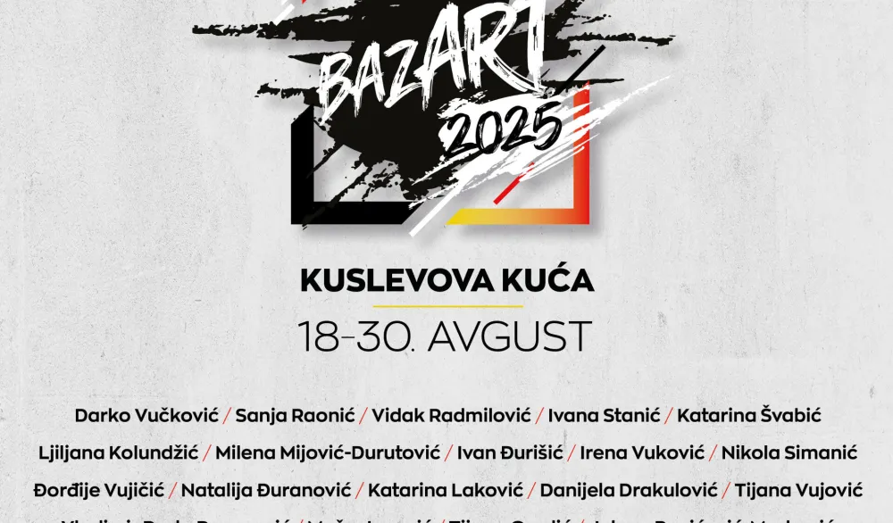 "Bazar art" u Kuslevovoj kući