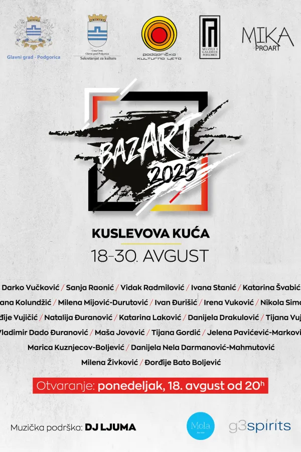 "Bazar art" u Kuslevovoj kući