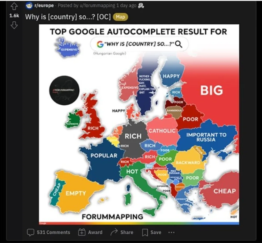 Mapa otkriva &scaron;ta Evropljani najvi&scaron;e pitaju u vezi Crne Gore