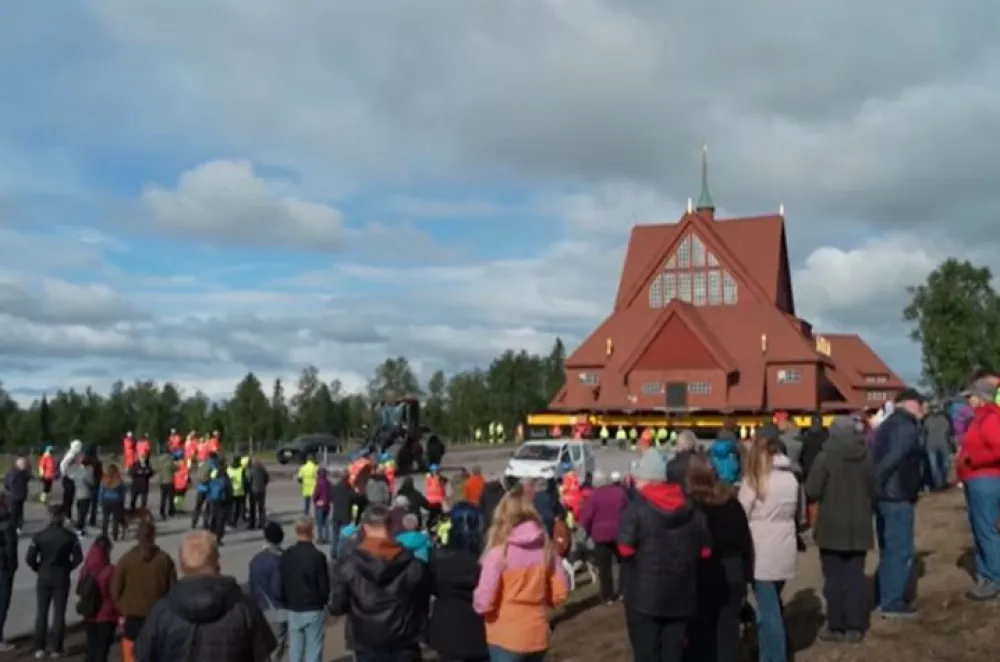 (VIDEO) U &Scaron;vedskoj počelo premje&scaron;tanje crkve stare 113 godina
