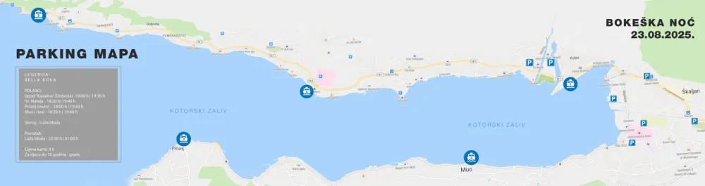 Najveća fe&scaron;ta ljeta &ndash; Boke&scaron;ka noć u Kotoru 23. avgusta