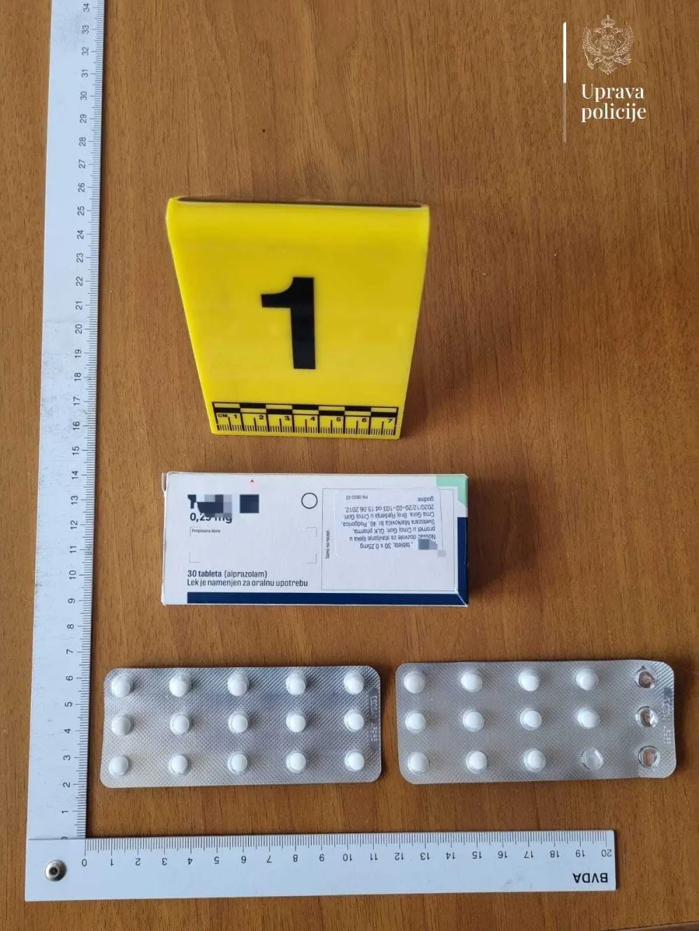 UP: Prekr&scaron;ajne prijave protiv četiri osobe zbog posjedovanja droge, među njima dva maloljetnika
