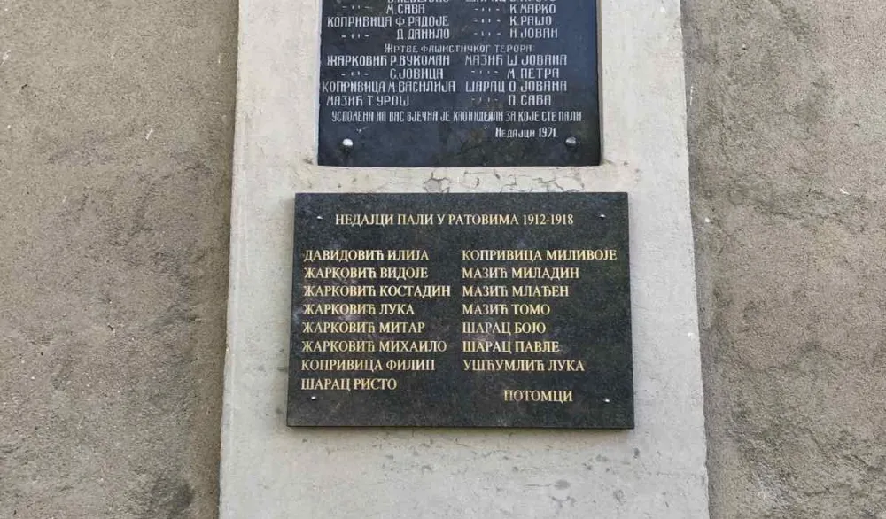 Spomen-ploča izazvala podjele&nbsp;u selu Nedajno u Plužinama
