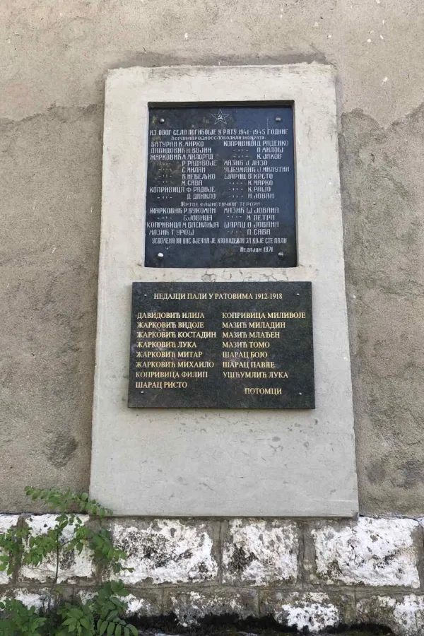 Spomen-ploča izazvala podjele&nbsp;u selu Nedajno u Plužinama