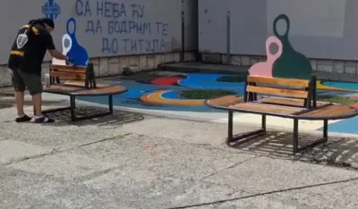 Trg susreta ispred SS&Scaron; "Spasoje Raspopović" dobija nove klupe