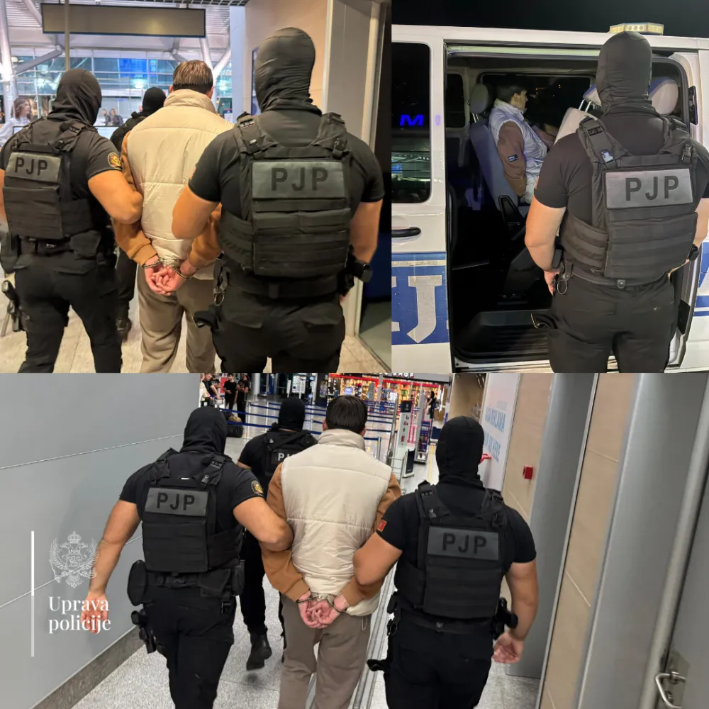 Iz Urugvaja u Crnu Goru izručen član kriminalne grupe iz Bara