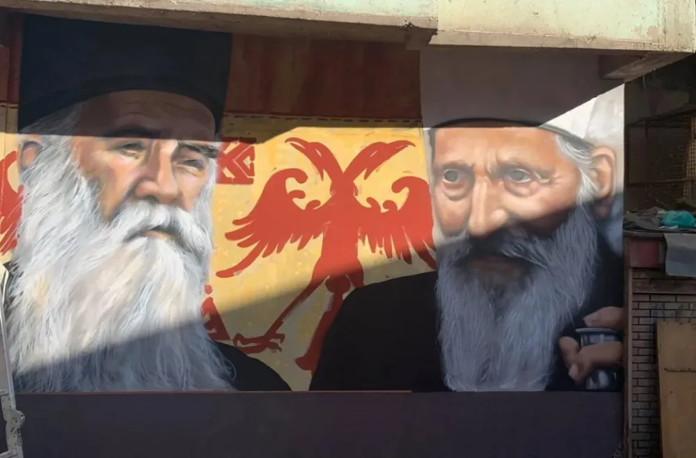 Na Kosovu prefarbali murale patrijarha Pavla i mitropolita Amfilohija; Eparhija: Suzdržite se od provokacija