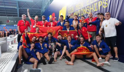 Crnogorski vaterpolisti na tronu