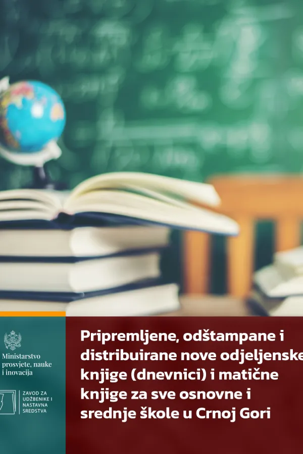  MPNI: Nove odjeljenske knjige - korak ka rasterećenju nastavnika