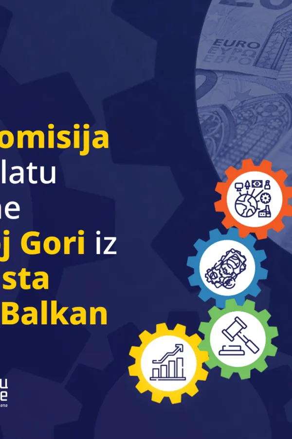 Evropska komisija odobrila isplatu prve redovne tran&scaron;e Crnoj Gori iz EU Plana rasta za Zapadni Balkan