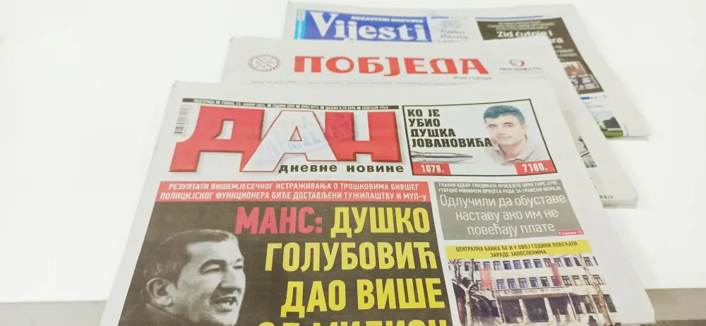 Reagovanje redakcije "Dana": Portal Pres lažima pritiska nezavisne medije