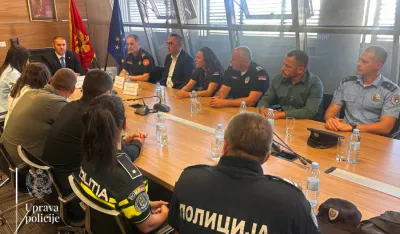 &Scaron;ćepanović sa predstavnicima policijskih organizacija regiona: Zajedno za sigurnu Crnu Goru
