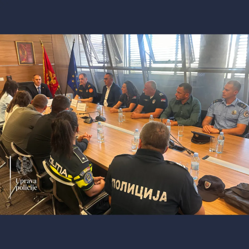 &Scaron;ćepanović sa predstavnicima policijskih organizacija regiona: Zajedno za sigurnu Crnu Goru