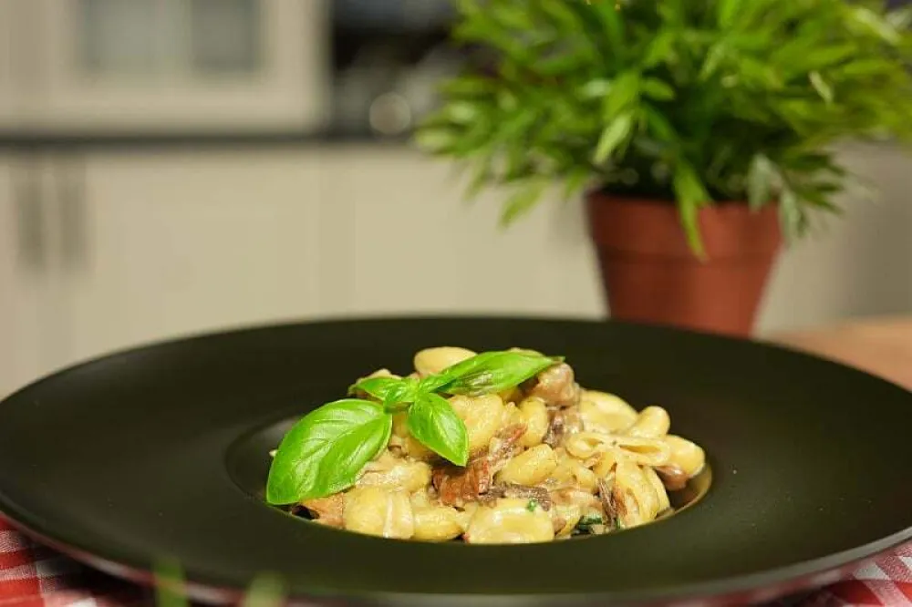 Tjestenina u kremastom sosu od pečuraka