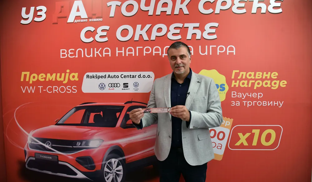 POZNATI DOBITNICI GLAVNIH NAGRADA I PREMIJE U NAGRADNOJ IGRI "UZ DAN TOČAK SREĆE SE OKREĆE"/ -DAN PORTAL