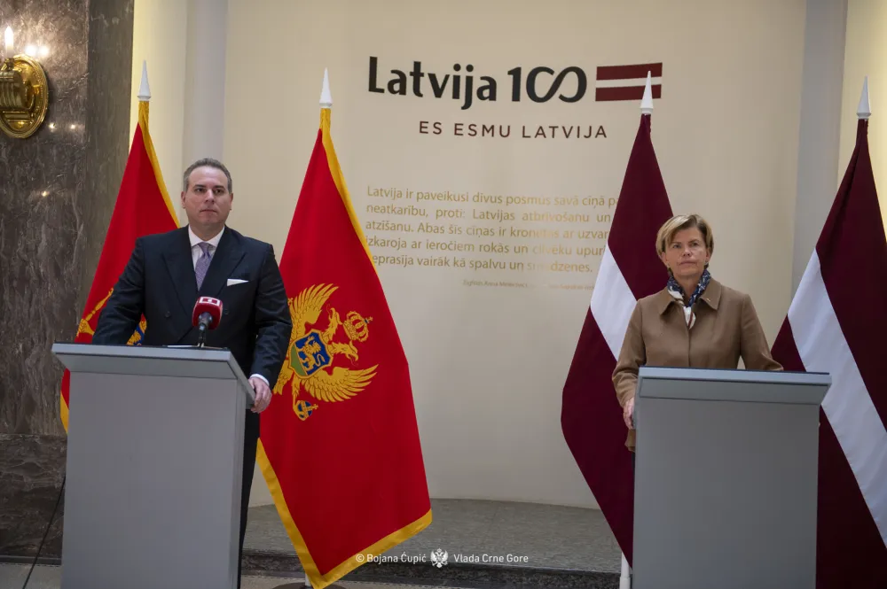 Ivanović i Braže: Crna Gora i Letonija jačaju partnerstvo