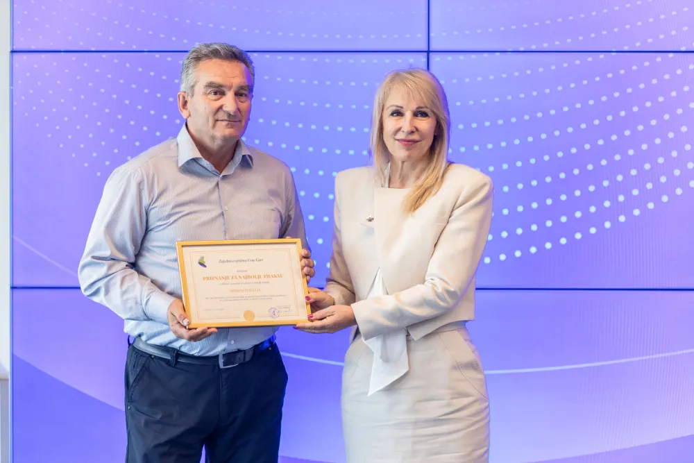 Priznanje za Pljevlja &ndash; odgovorna briga o vodnim uslugama i bolji kvalitet života građana