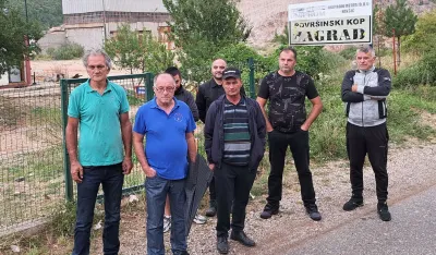 Zbog rudokopa održan protest upozorenja dijela mje&scaron;tana župskog sela Zagrad: Nema izvoza jalovine bez dogovora o rekultivaciji