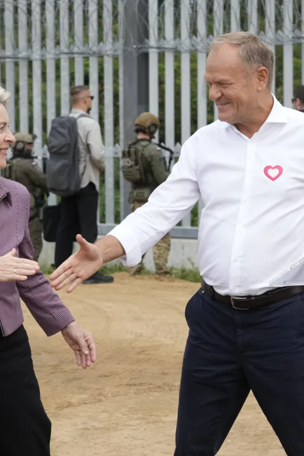 Tusk i Fon der Lajen &bdquo;pokazali hrabrost&rdquo;, održali konferenciju za novinare na granici sa Belorusijom