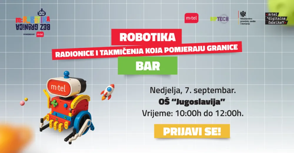 MTEL seli radionice robotike na Jug Crne Gore