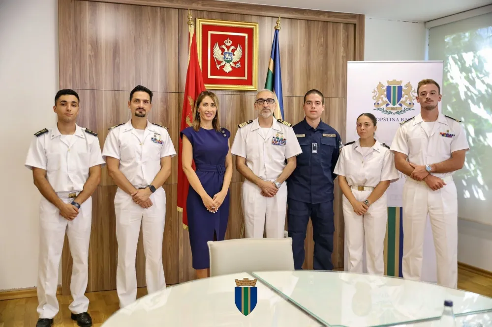 Spičanović primila delegaciju italijanskog broda Francesco Mimbelli