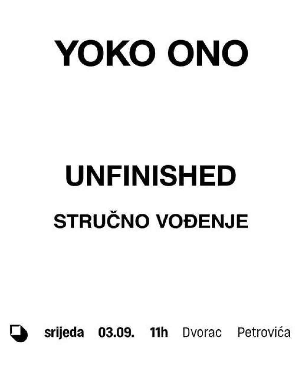 Vođenje kroz izložbu Joko Ono