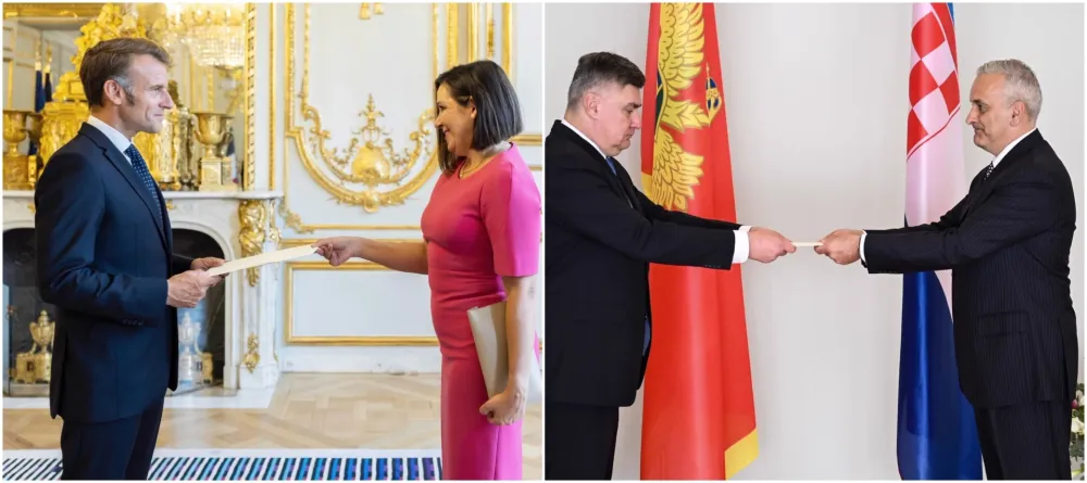Ambasadori Crne Gore u Francuskoj i Hrvatskoj predali akreditivna pisma