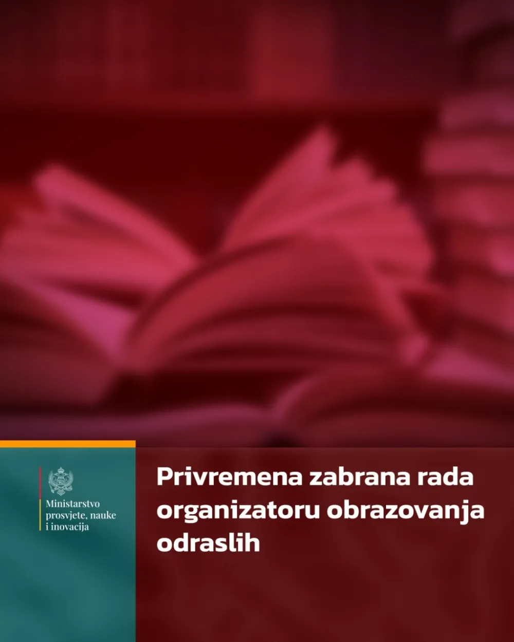 Zabrana za Centar za obrazovanje i trening - ZOPT