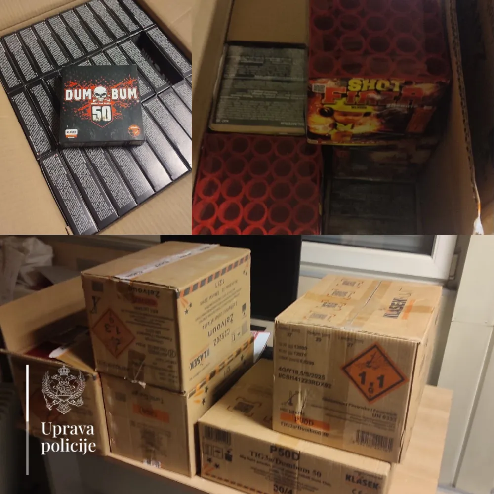 Zaplijenjena pirotehnika na Dorakovu