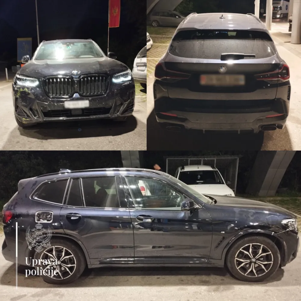 GP Dobrakovo: Oduzeto vozilo koje potražuje &Scaron;vajcarska, osoba koja je upravljala ima zabranu ulaska u Crnu Goru