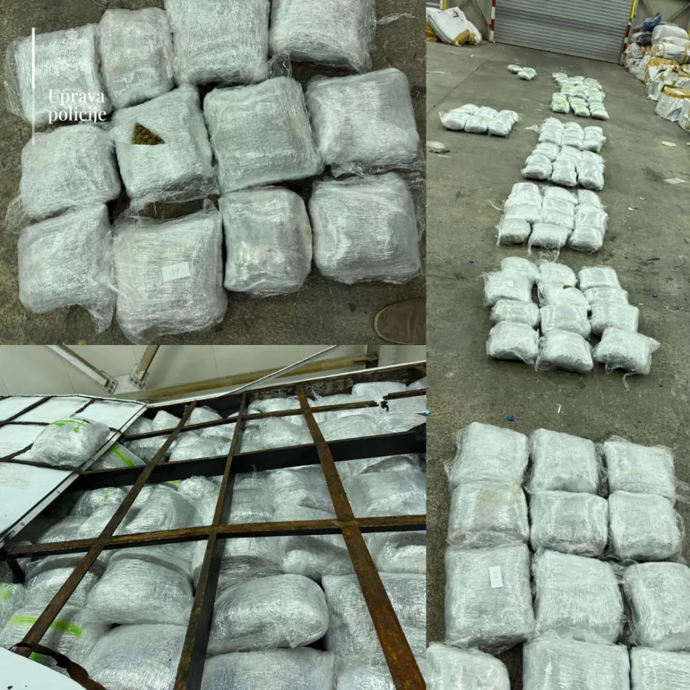 Uhap&scaron;en bosanski državljanin na Božaju, osumnjičen za krijumčarenje preko 130 kilograma marihuane