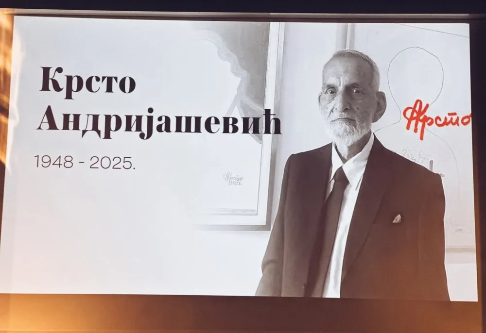 Детаљ с комеморативне сједнице К. Андријашевићу у Никшићу