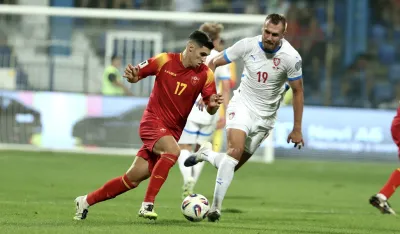 Adžić na meču sa Če&scaron;kom