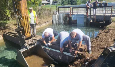 Od mulja oči&scaron;ćen kanal Mareze