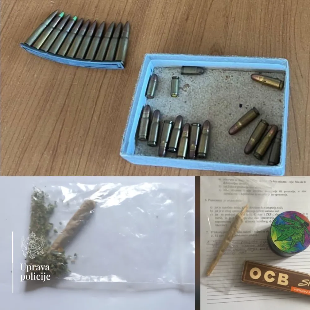 Pretresi u Beranama, Bijelom Polju i Kola&scaron;inu: Pronađeno oružje, municija i tablete sa liste opijata