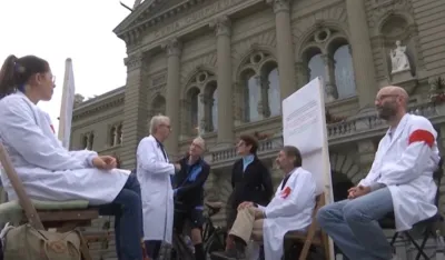 &Scaron;vajcarski ljekari &scaron;trajkuju glađu ispred parlamenta zbog Gaze