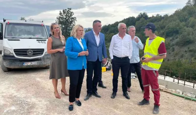 Vukićević sa saradnicima obi&scaron;la radove u Op&scaron;tini Pljevlja: Sjever Crne Gore biće značajno bolje povezan sa ostatkom države